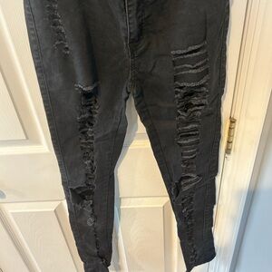 Ripped black jeans